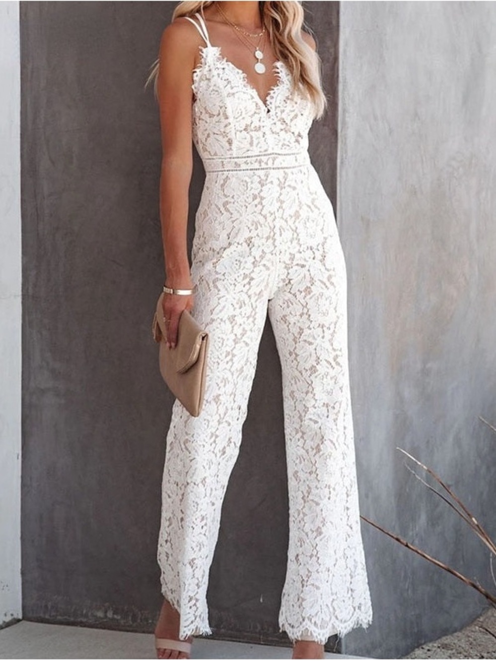 Lace Jumpsuit 🧼 runs small, see measurements